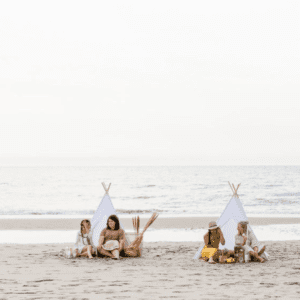 tipi beach wedding tipi