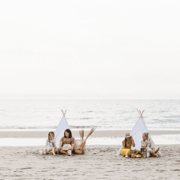 tipi beach wedding tipi