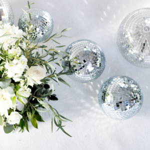 discobal zilver geschikt voor 21 diner decoratie