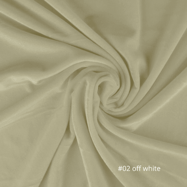 #02 off white fluweel stof geschikt voor kerst diner tafelkleed