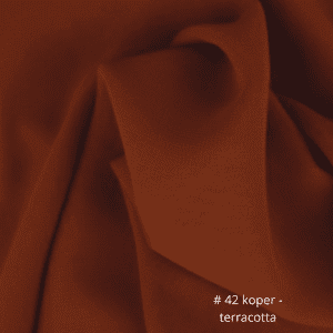 #42 terracotta koper #42 terracotta decoratie stof geschikt voor bruiloft tafelloper stof