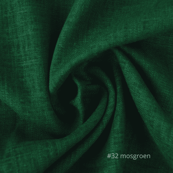 #32 mosgroen linnen stof geschikt voor tafelkleden bruiloft decoratie mosgroen