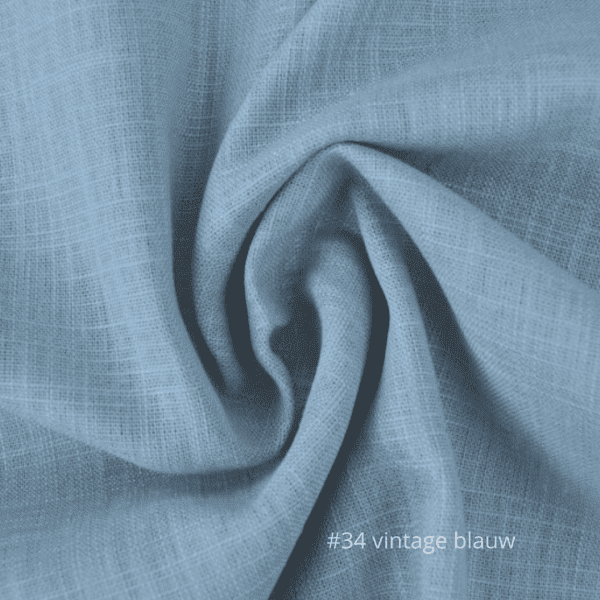 #34 vintage blauw linnen stof geschikt voor tafelkleden bruiloft decoratie vintage blauw