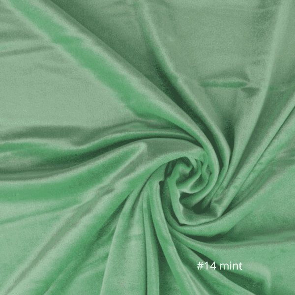 #14 mint fluweel stof geschikt voor kerst diner tafelkleed mint groen