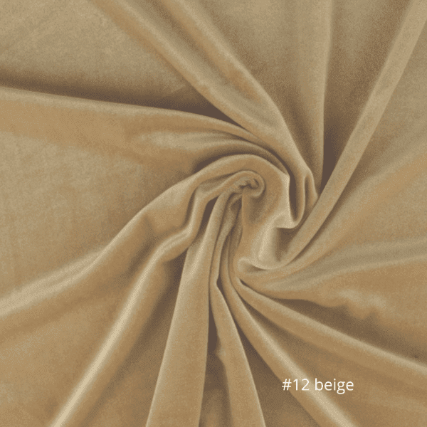 #12 beige fluweel stof geschikt voor kerst diner tafelkleed beige velvet