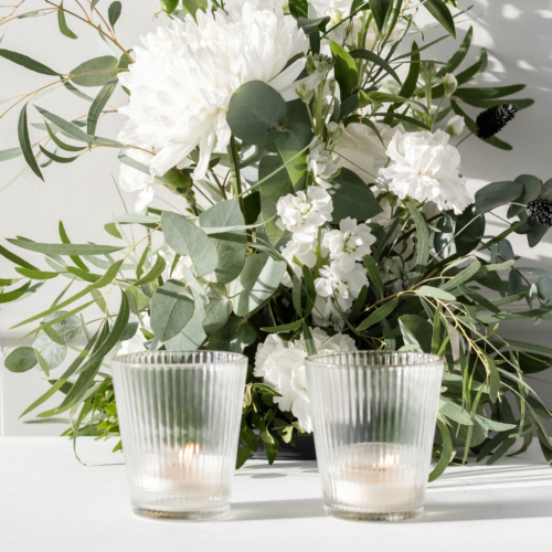 waxine met gouden rand geschikt voor bruiloft decoratie