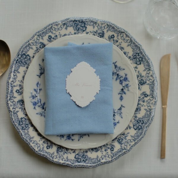 blauwe servet blauwe servet voor 21-diner