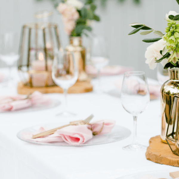 servet roze servet geschikt voor babyshower