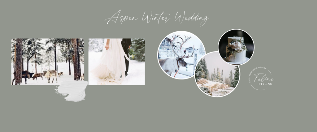 winter bruiloft decoratie aankleding moodbord