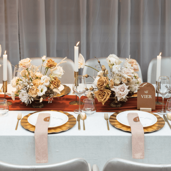 bruiloft diner goud decoratie bruiloft diner goud