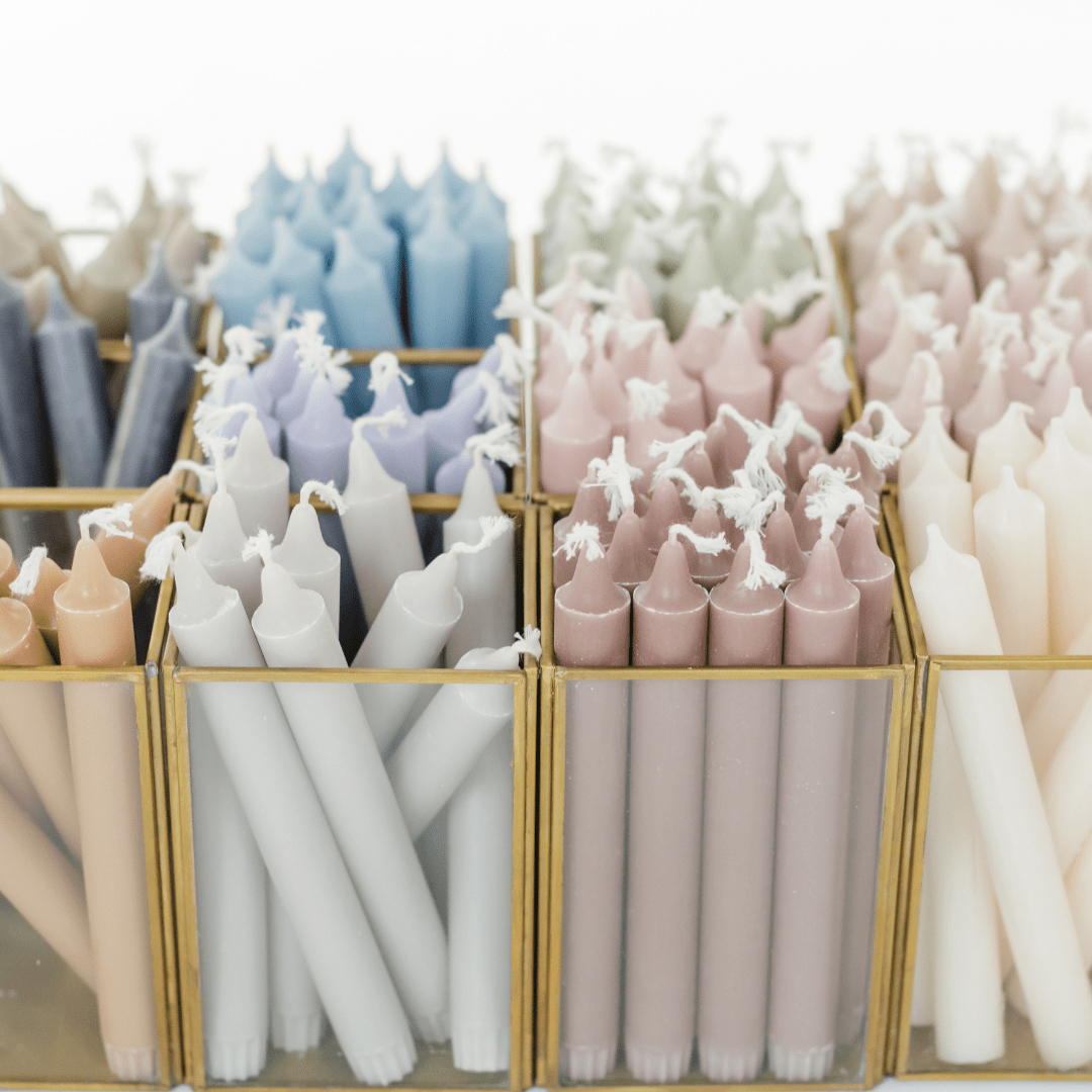 MADAM ERLE Dipdye staafkaarsen | EMMI | handgemaakte kaarsen extra lang