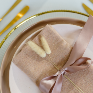our roze servet linnen geschikt voor bruiloft decoratie