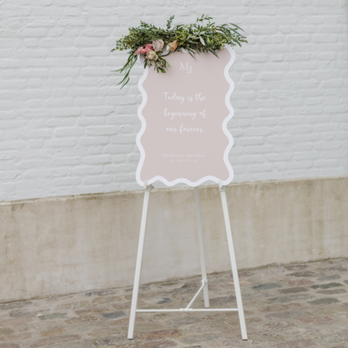 schildersezel wit geschikt voor bruiloftdecoratie