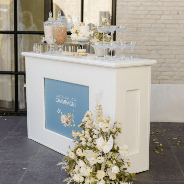 137 champagne bar decoratie bruiloft