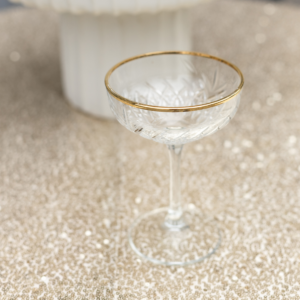 champagneglas goud geschikt voor bruiloft decoratie