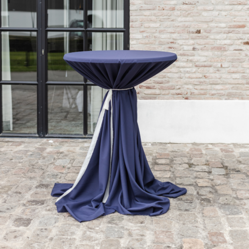 statafelhoes navy geschikt voor bruiloft decoratie