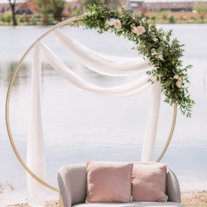 backdrop gouden decoratie bruiloft