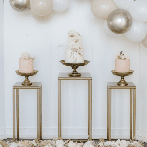 sokkels goud sokkels / zuilen goud geschikt voor bruiloft decoratie