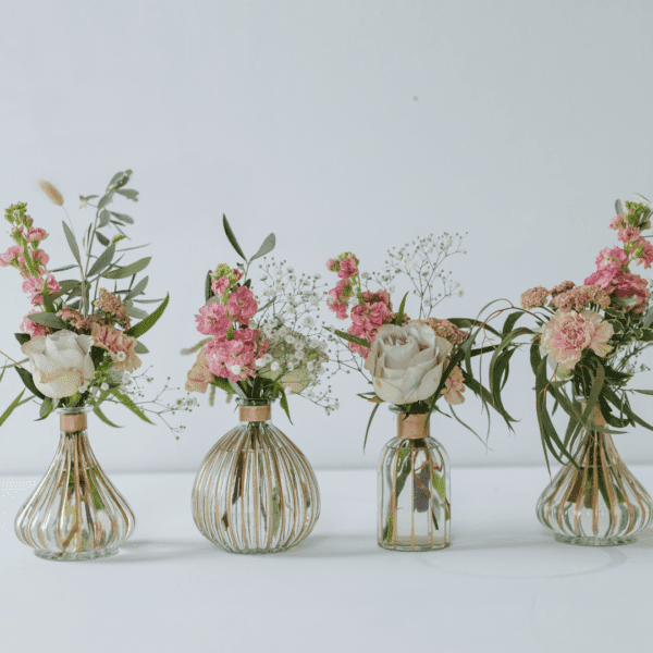 glazen vaasjes goud accent glazen vaasjes met goud accent geschikt voor decoratie bruiloft