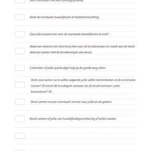 checklist 12 maanden voor je bruiloft checklist voor bruiloft