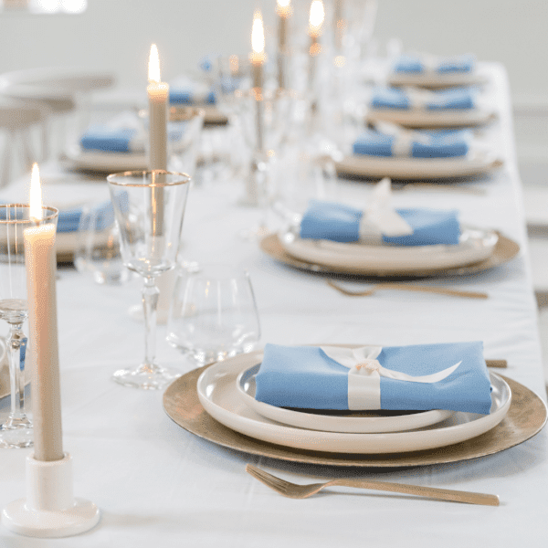 servet ijsblauw servet ijsblauw geschikt voor decoratie bruiloft en 21-diner