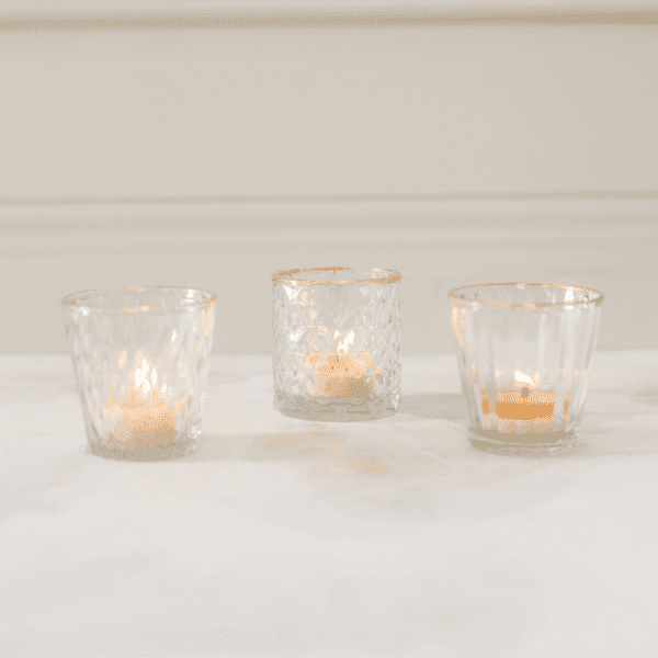 kaarsenhouder glas met gouden rand kaarsen houder glas met gouden rand geschikt voor bruiloft decoratie