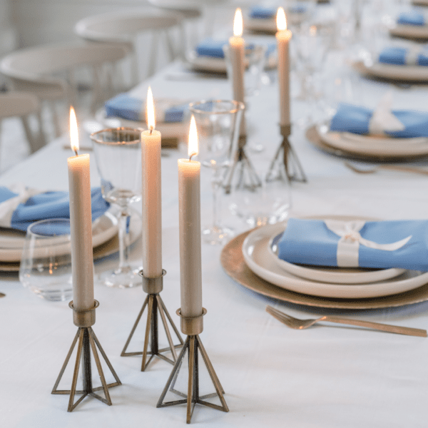 kandelaar goud kandelaartjes glas met goud geschikt voor 21-diner decoratie