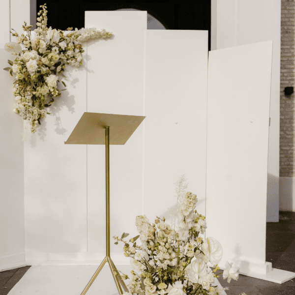 background wit houten backdrop wit geschikt voor bruiloft decoratie