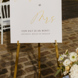 schildersezel goud geschikt voor bruiloft decoratie