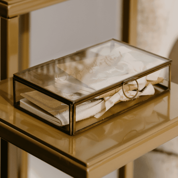 vow box vow box gold wedding decoration