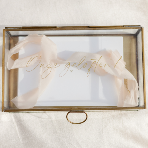 geloftenbox goud geschikt voor bruiloft decoratie ceremonie