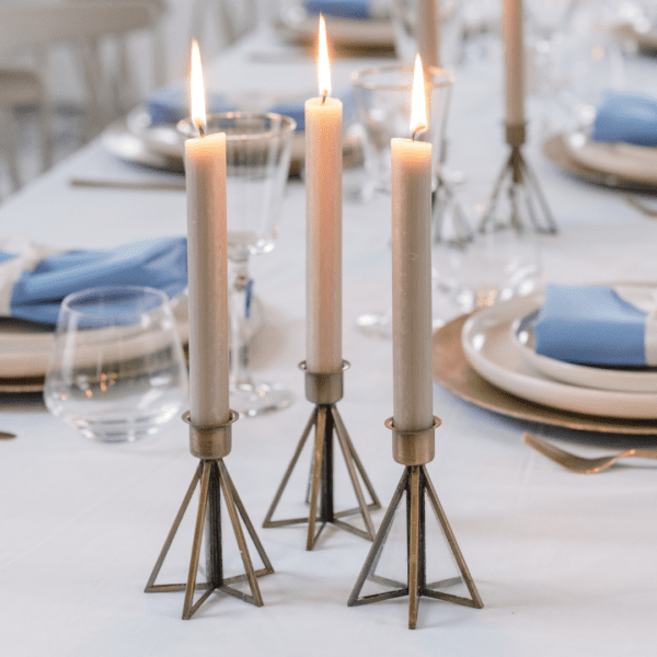 kandelaar glas en goud kandelaartjes glas met goud geschikt voor babyshower decoratie