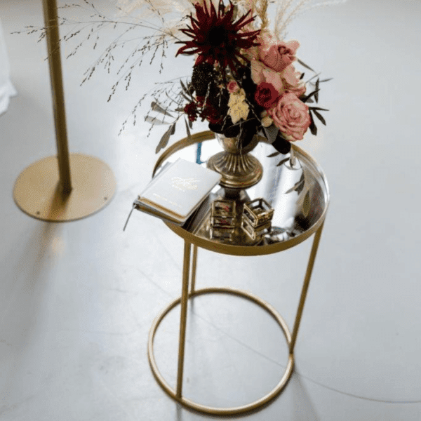 bijzettafel goud bijzettafel geschikt voor bruiloftdecoratie