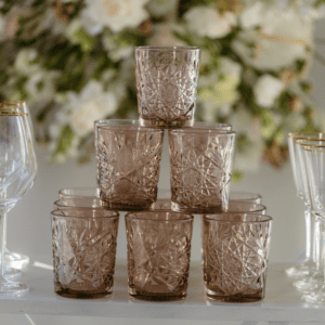 decoratie glas roze 21-diner decoratie roze glas
