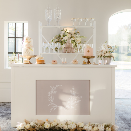 inklapbare bar wit personaliseren geschikt voor bruiloft decoratie