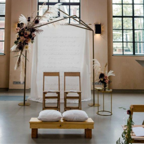 bijzettafel voor ceremonie styling