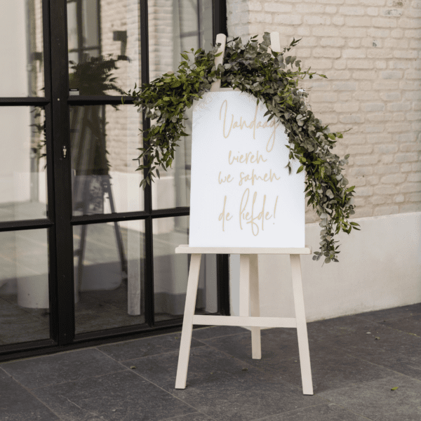 schildersezel hout schildersezel hout decoratie bruiloft