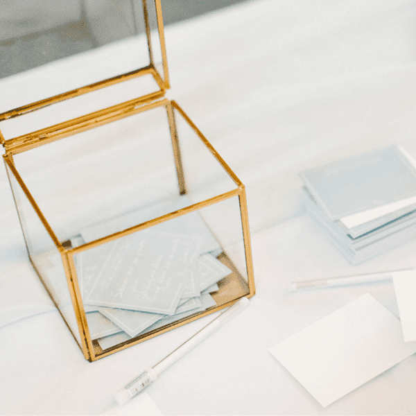 wensbox goud wensbox goud geschikt voor bruiloft decoratie