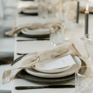 servet beige linnen servet beige 21-diner decoratie