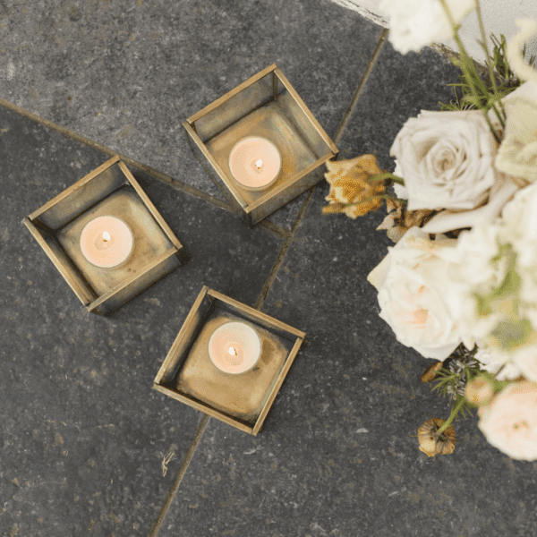 waxine goud waxinelicht goud decoratie bruiloft