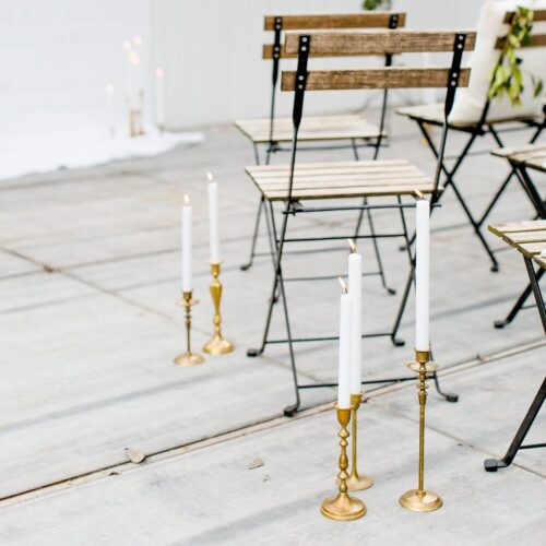 kandelaren vintage goud