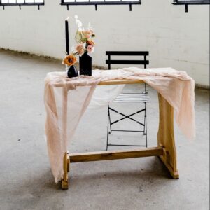 tekentafel eikenhout bruiloft inklapbaar ceremonieseting stoel huren zwart bruiloft tafeltje bijzettafel