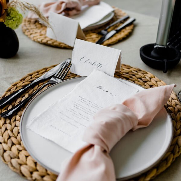 Servet dusty roze oud roze katoen Servet dusty roze oud roze katoen huren bruiloft linnen tafeldecoratie tafelaankleding diner trouwen huren feest