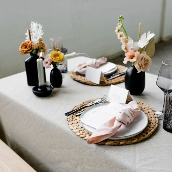 placemat riet onderzetter placemat riet huren bruiloft