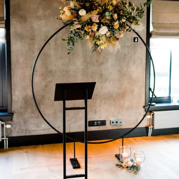 backdrop backdrop zwart huren rond bruiloft
