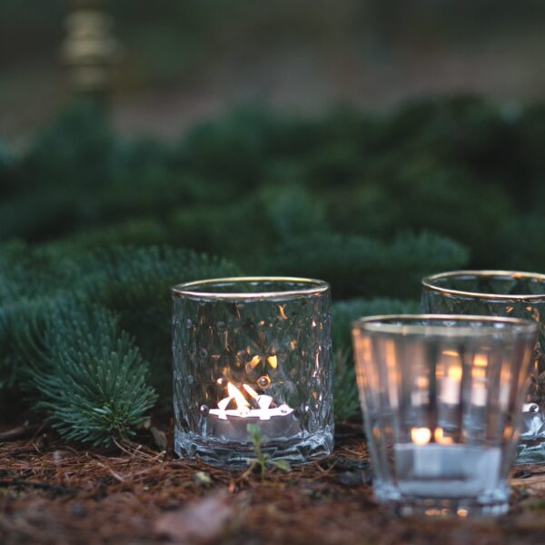 waxinelichtjes met gouden rand waxinlichtje glas met goud