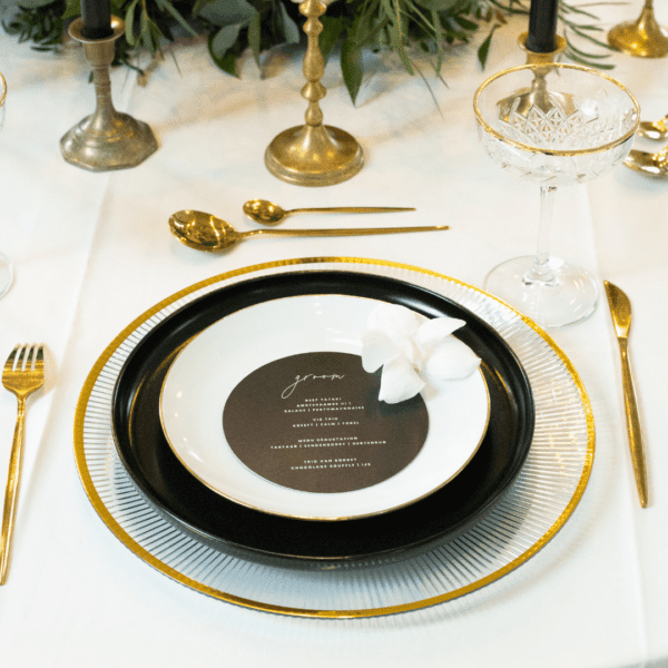 bord met gouden rand tafelstyling bord met gouden rand