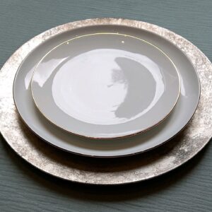 dinerborden wit met goud dinerborden wit met goud