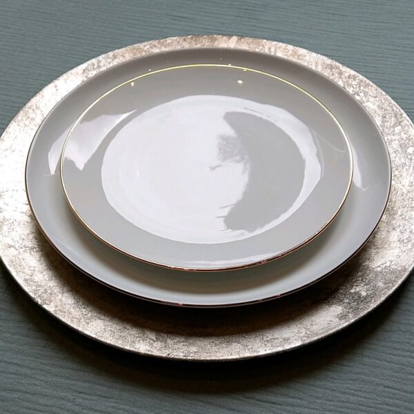 dinerborden wit met goud dinerborden wit met goud