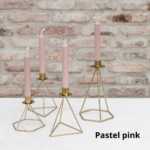 Ja, ik wil graag 10 pastelpink kaarsen bij kopen. +€13.50